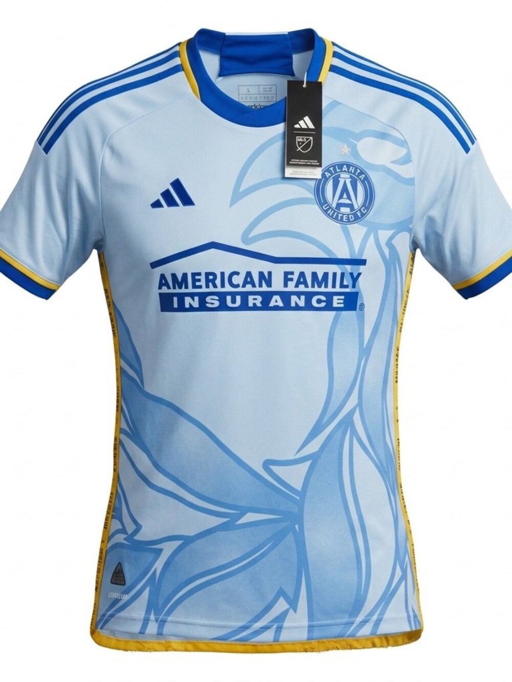 Adidas Atlanta United FC Light Blue Jersey L NWT MLS Soccer Shirt